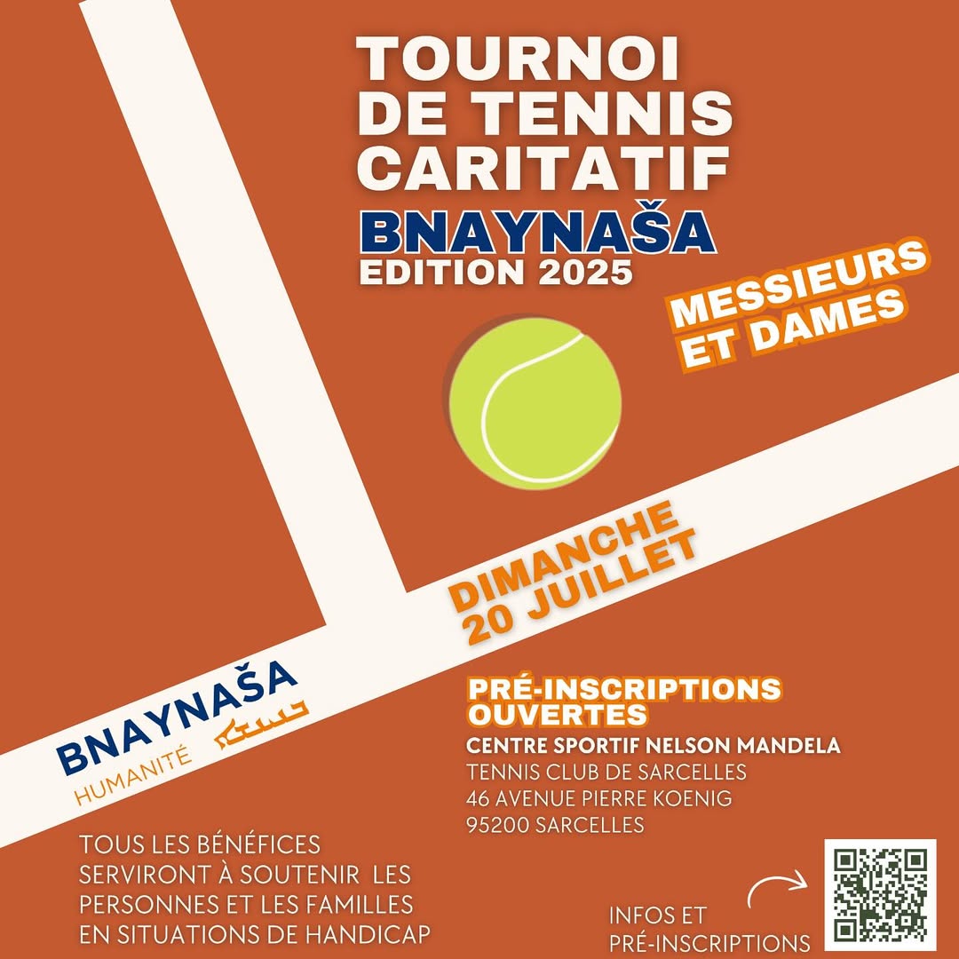 2ème édition du Tournoi de TENNIS caritatif 🎾