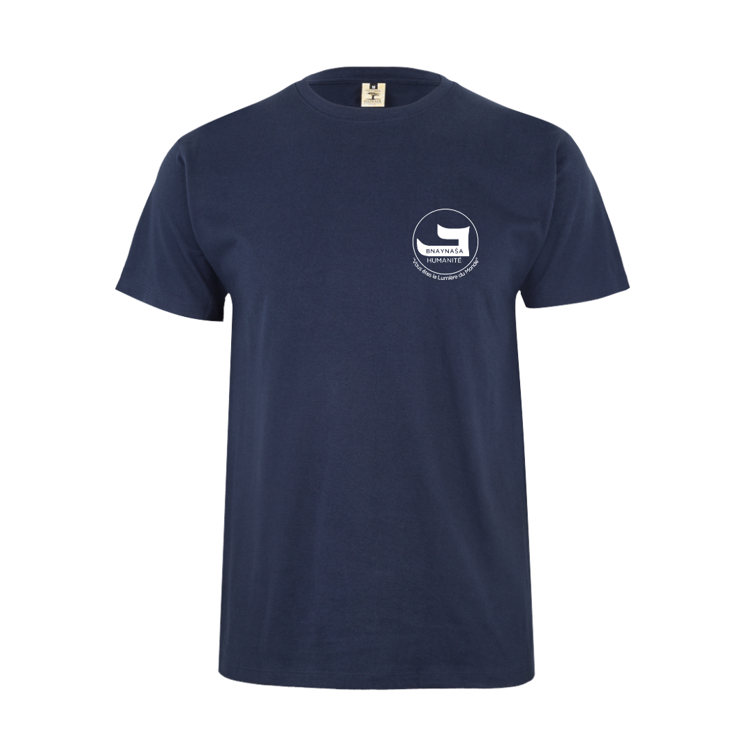 T-shirt Manches Courtes BNAYNAŠA - Bleu – Édition Solidaire