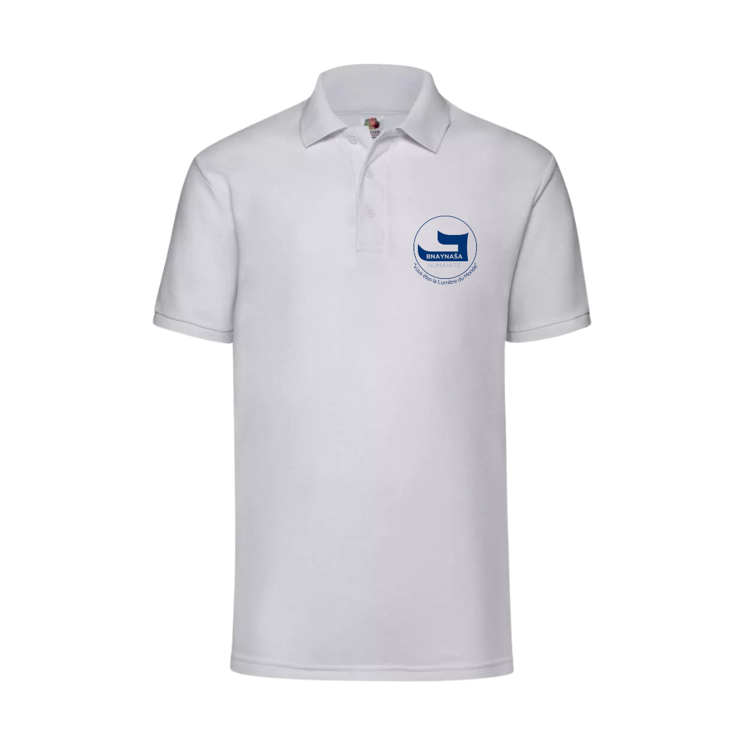 Polo Sport Blanc BNAYNAŠA – Édition Solidaire